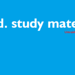 M.Ed. Important study material