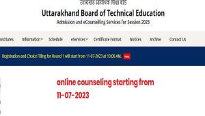 Uttarakhand polytechnique online registration