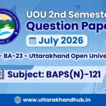 baps 121 BAPS (N)-121 Important Questions & Answers | UOU Exam 2026