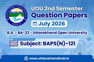 baps 121 BAPS (N)-121 Important Questions & Answers | UOU Exam 2026